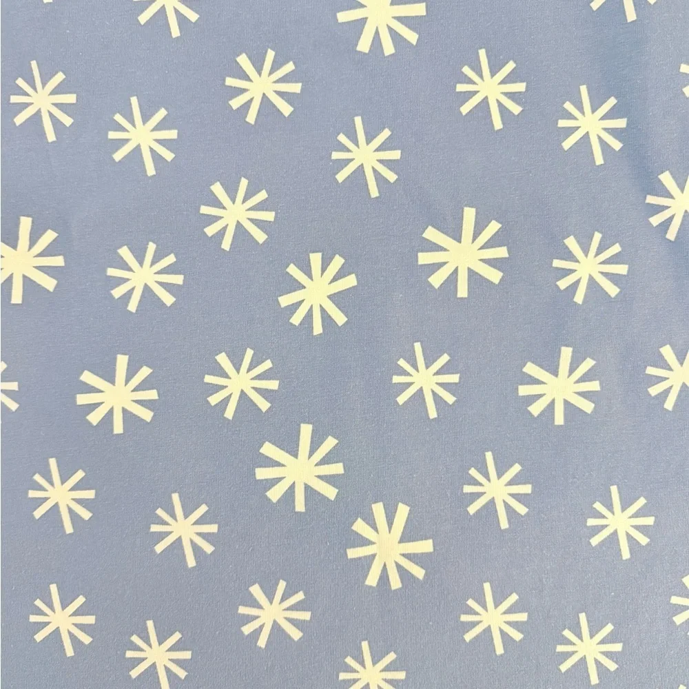 Hanna Andersson Blue Star Long Sleeve Skater Dress Pockets 6/7 (120 CM) EUC